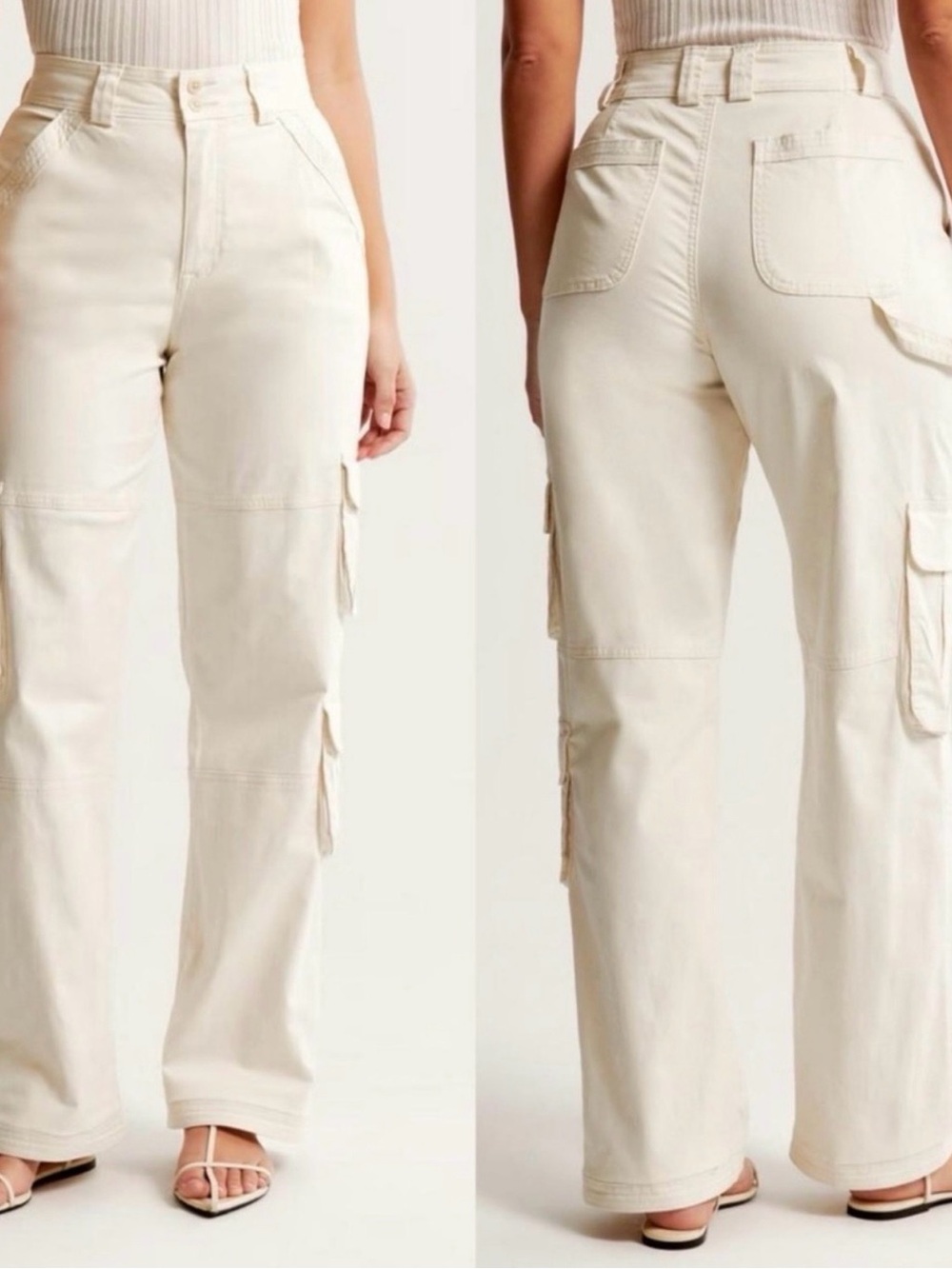 Abercrombie & Fitch Curve Love Cargo Pants size 34 XL 18 NWT